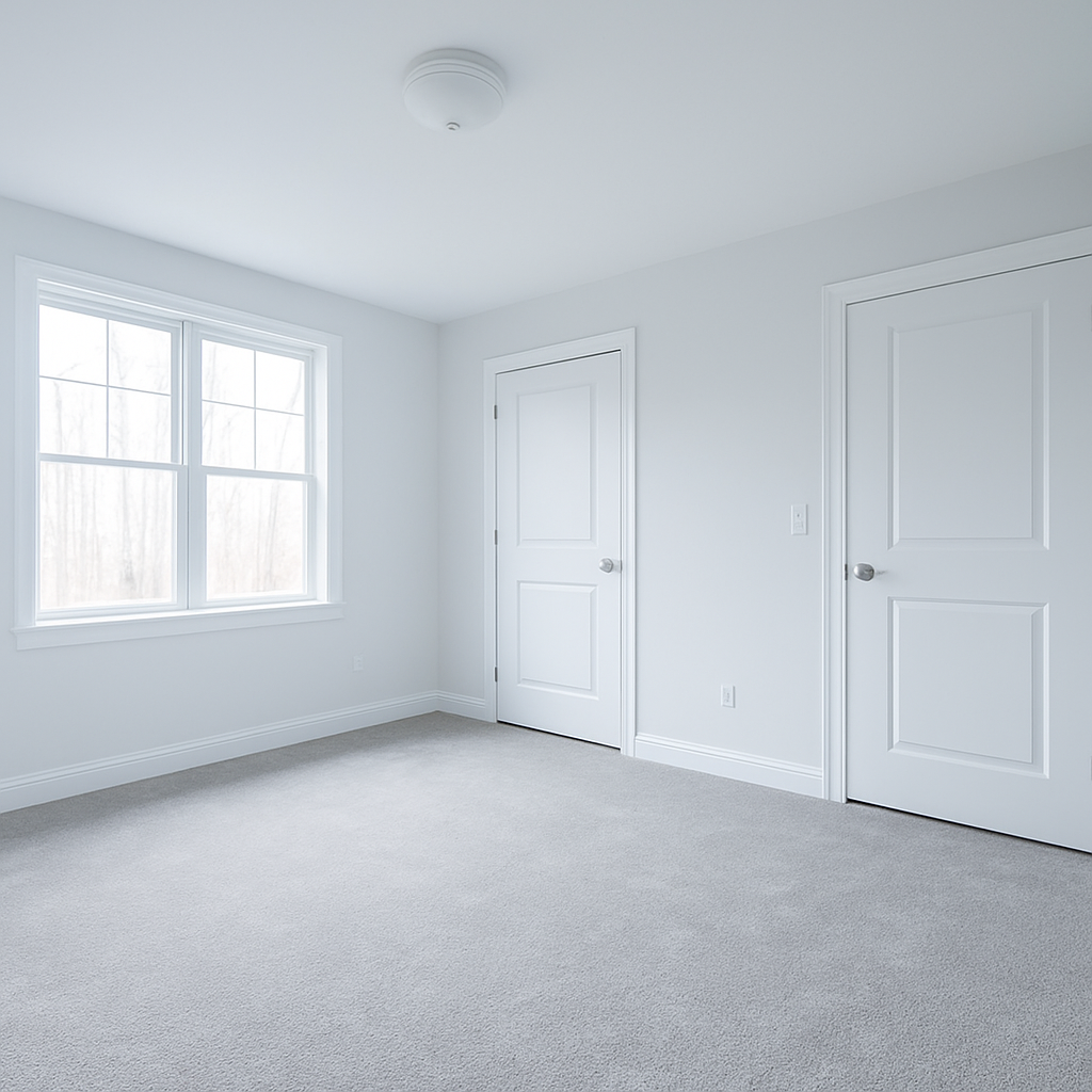 Bedroom interior repaint after